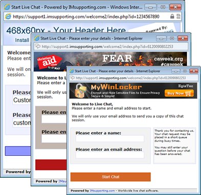 Customise live chat systems
